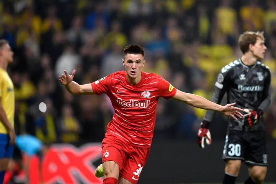 Benjamin Sesko, 19 tuổi được đánh giá là có tiềm năng hơn cả Erling Haaland. ẢNH: GETTY Benjamin Sesko, 19 tuổi được đánh giá là có tiềm năng hơn cả Erling Haaland. ẢNH: GETTY