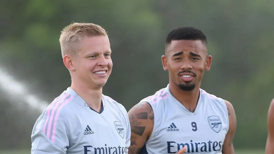 Gabriel Jesus và Oleksandr Zinchenko đã rời Man City. ẢNH: GETTY