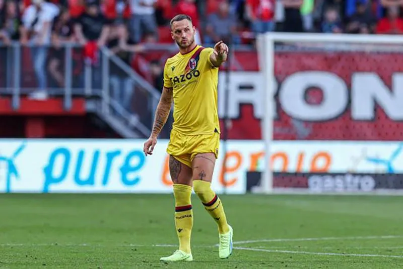 Marko Arnautovic đá 34 trận ghi 15 bàn thắng trong màu áo Bologna. ẢNH: GETTY