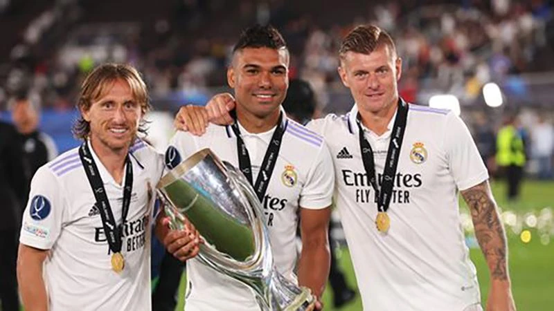 Bộ ba huyền thoại của Real Madrid, người thì ra đi, kẻ đã... già. ẢNH: GETTY