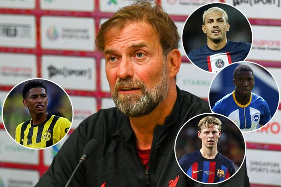 Những mục tiêu chuyển nhượng ở hàng tiền vệ được liên kết với Liverpool. ẢNH: MIRROR