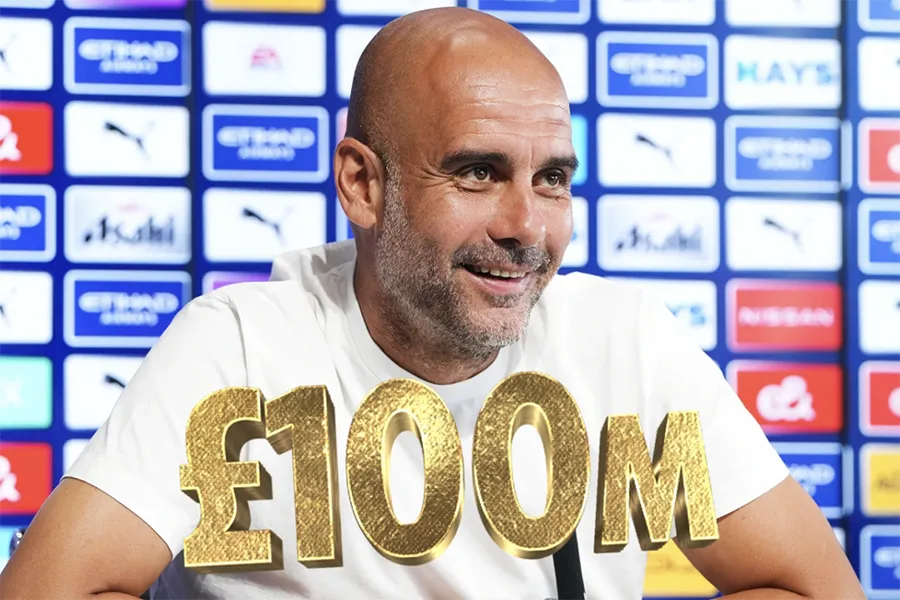 Pep Guardiola được cấp 100 triệu bảng Anh để &quot;đi chợ mùa đông&quot;. ẢNH: SUN SPORTS