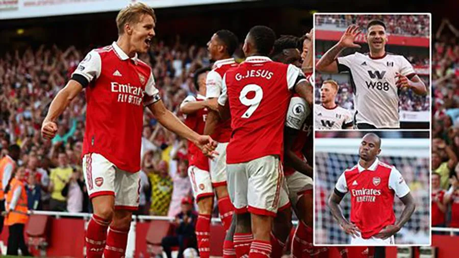 Arsenal có chiến thắng quý giá 2-1 trước Fulham. ẢNH: MIRROR