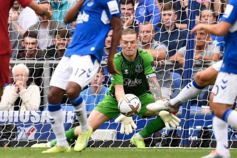 Jordan Pickford là cầu thủ thi đấu xuất sắc nhất trận. Ảnh: Getty