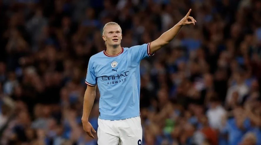 Erling Haaland đang dẫn đầu danh sách vua phá lưới. Ảnh: Getty