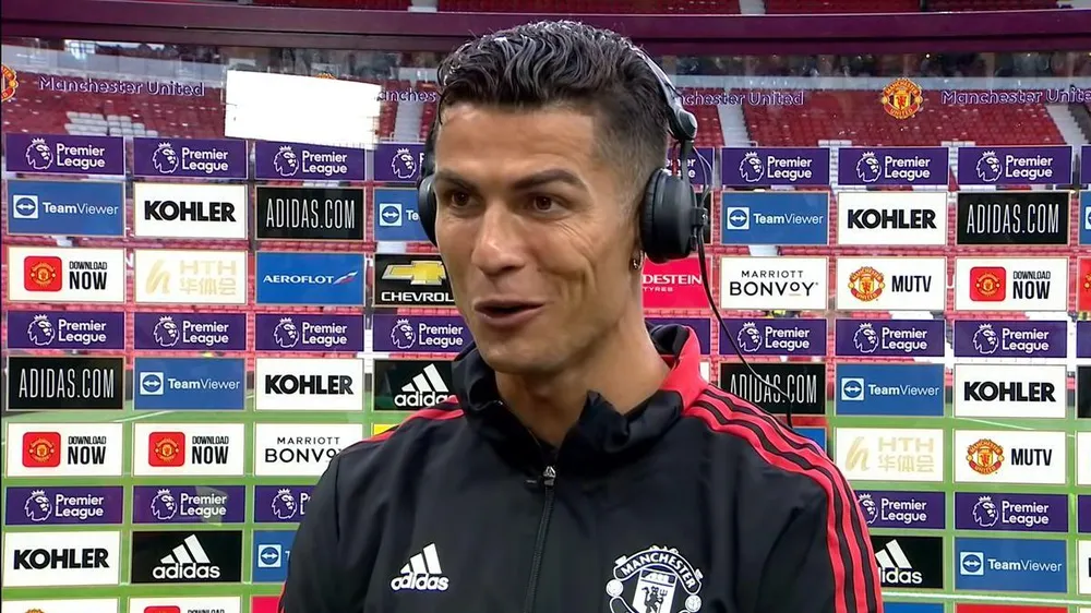 Ronaldo rất vui khi MU liên tục giành chiến thắng. ẢNH: MAN UTD