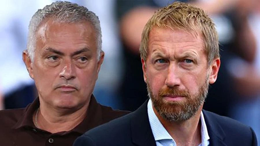 Graham Potter thừa nhận Jose Mourinho ảnh hưởng lớn đến sự nghiệp HLV của ông. ẢNH: MIRROR