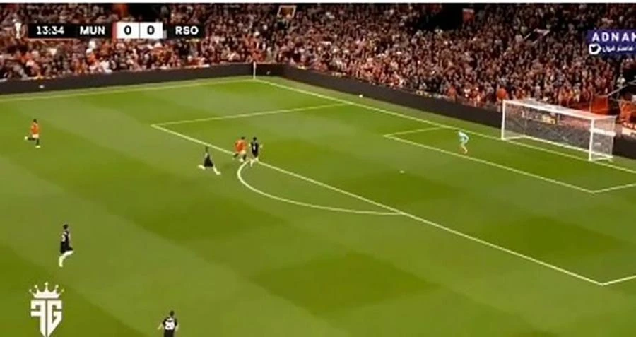 Ronaldo phung phí cơ hội trong những phút đầu tiên của trận đấu. ẢNH: BT SPORTS