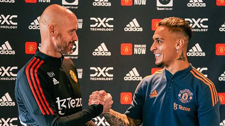 Antony quyết tâm đến MU để tái ngộ với ông thầy Ten Hag. ẢNH: GETTY Antony quyết tâm đến MU để tái ngộ với ông thầy Ten Hag. ẢNH: GETTY