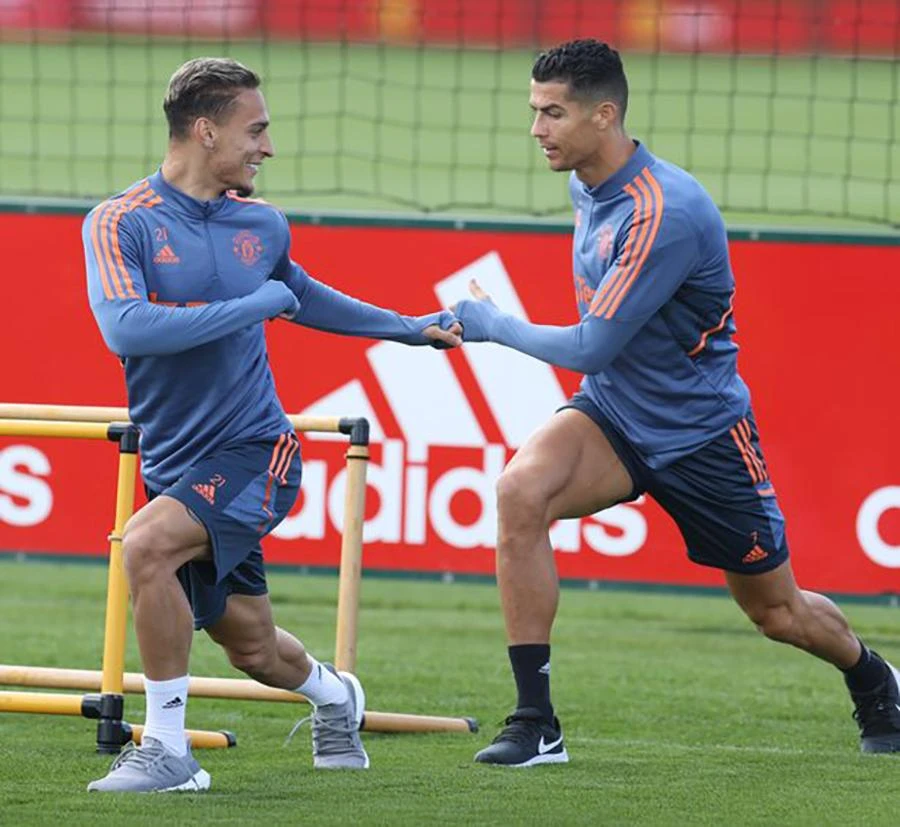 Cristiano Ronaldo và Antony lần lượt tập trung ở đội tuyển Bồ Đào Nha và Brazil. ẢNH: GETTY