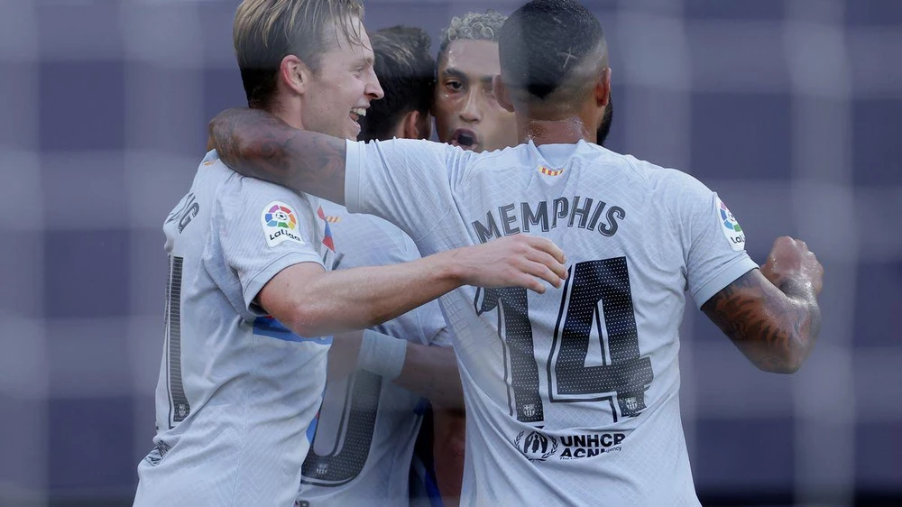 De Jong đang hạnh phúc tại Barcelona. ẢNH: GETTY