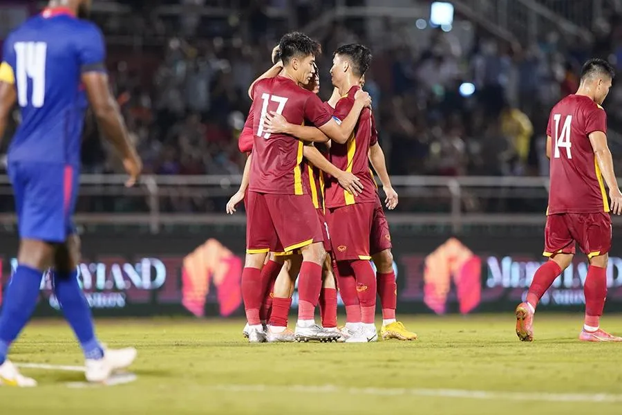 Tuyển Việt Nam trình làng rất nhiều ngôi sao trẻ lần đầu khoác áo đội tuyển như Mạnh Dũng, Thanh Nhân, Văn Khang,... ẢNH: ANH PHƯƠNG