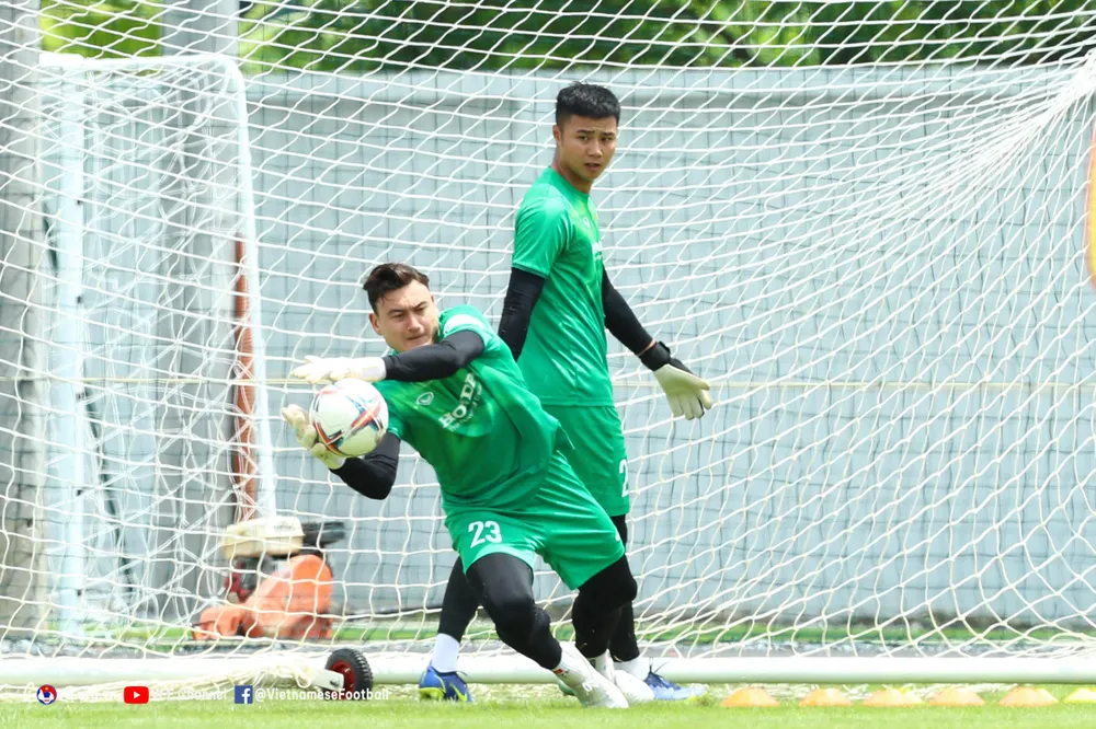 Thủ môn Văn Lâm khẳng định anh đang ở giai đoạn đỉnh cao của sự nghiệp cầu thủ. ẢNH: VFF