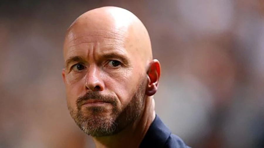 Tân HLV Erik Ten Hag của Man Utd không sử dụng Ronaldo nhiều tại Premier League. ẢNH: GETTY