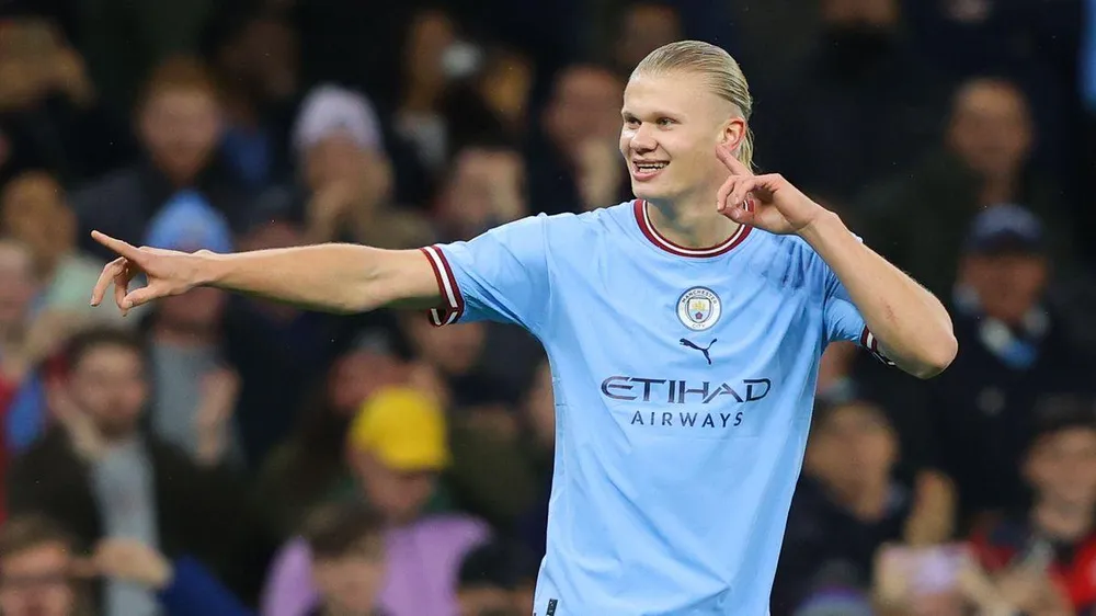 Haaland đang thể hiện phong độ ghi bàn không thể ngăn cản. ẢNH: GETTY