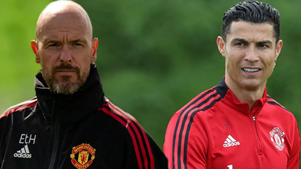 Ronaldo được cho là chỉ trích phương pháp huấn luyện của Ten Hag. ẢNH: MIRROR Ronaldo được cho là chỉ trích phương pháp huấn luyện của Ten Hag. ẢNH: MIRROR