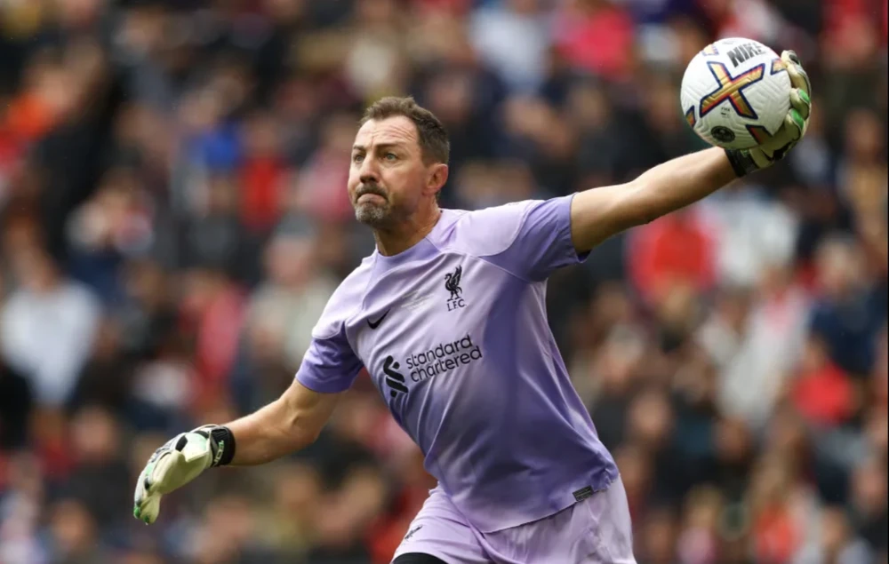 Jerzy Dudek trong màu áo Liverpool. ẢNH: PA
