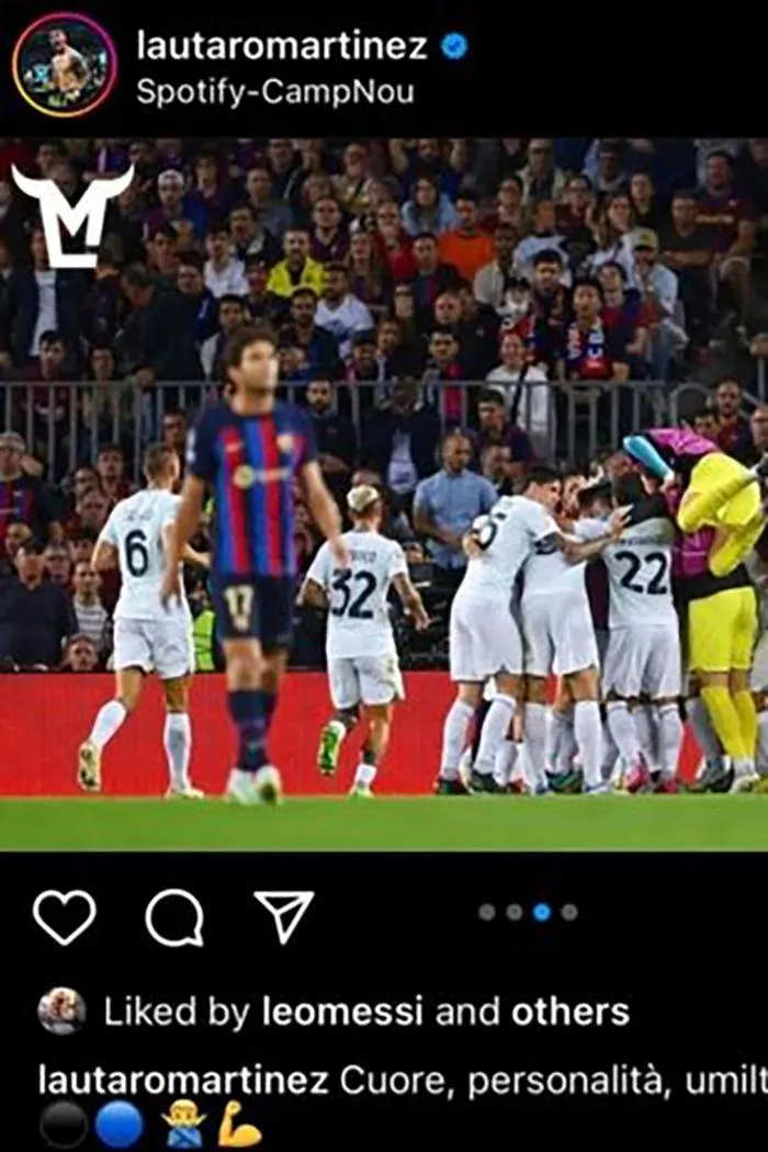 Messi khiến fan Barca thất vọng và nổi giận vì anh like bài đăng này. ẢNH: MIRROR Messi khiến fan Barca thất vọng và nổi giận vì anh like bài đăng này. ẢNH: MIRROR