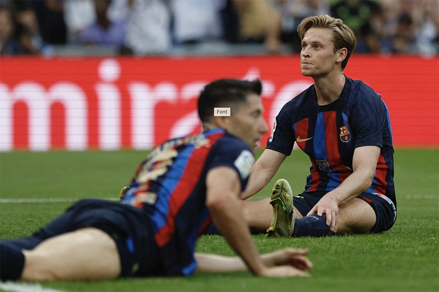 Trận thua Real Madrid khiến niềm tin của BLĐ Barca với Xavi lung lay. Ảnh: Reuters