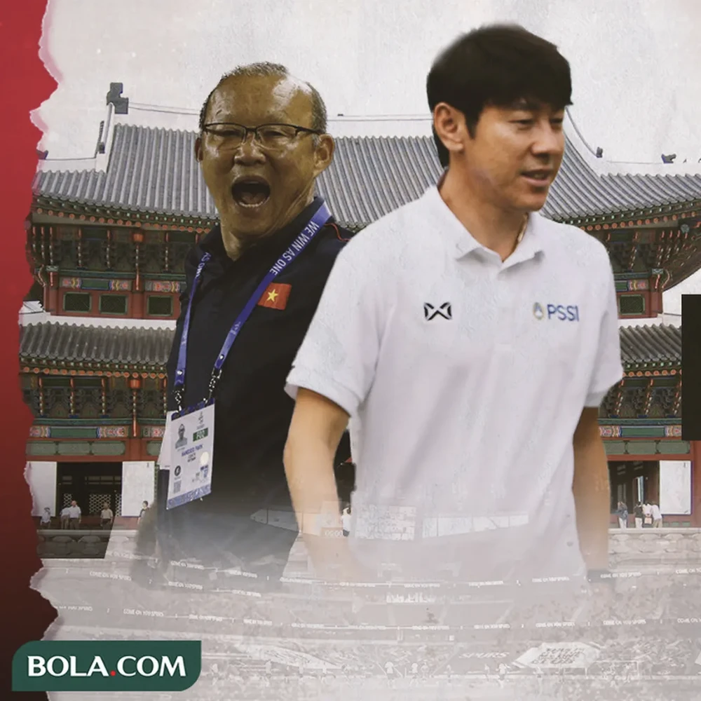 Tờ Bola cho rằng VFF đang để mắt đến HLV Shin Tae-yong nhằm thay HLV Park Hang-seo. ẢNH: BOLA