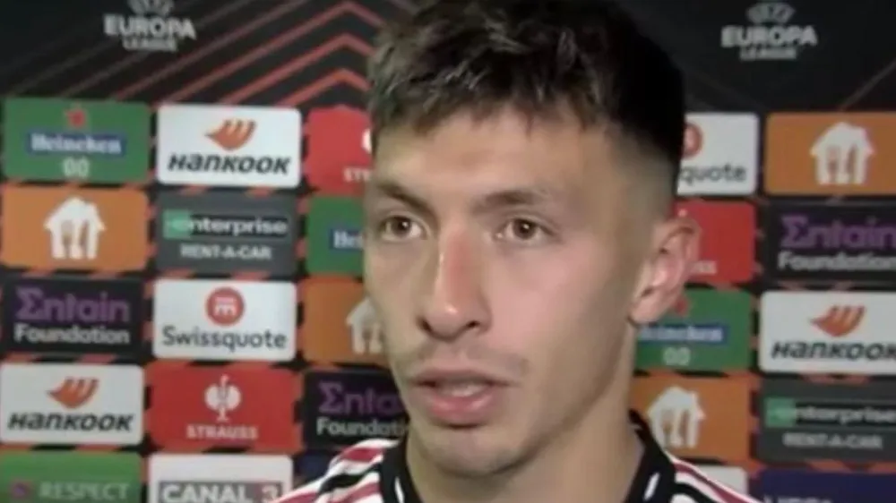 Martinez nói không thấy tình huống Ronaldo bỏ về, đó là phát biểu khôn ngoan của ngôi sao người Argentina. ẢNH: MUTV Martinez nói không thấy tình huống Ronaldo bỏ về, đó là phát biểu khôn ngoan của ngôi sao người Argentina. ẢNH: MUTV