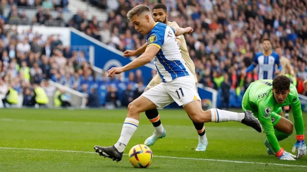Lối chơi giàu tốc độ của Brighton đã phát huy hiệu quả. Ảnh: Getty