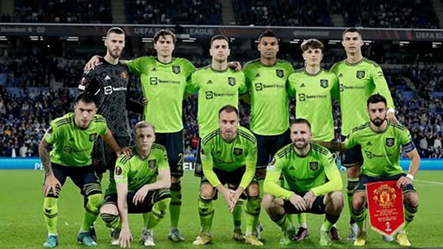 Đội hình ra sân của MU trong trận đấu với Real Sociedad. ẢNH: GETTY Đội hình ra sân của MU trong trận đấu với Real Sociedad. ẢNH: GETTY