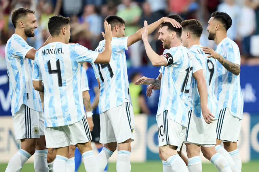 Argentina chuẩn bị công bố đội hình chính thức 26 cầu thủ dự World Cup 2022. Ảnh: GETT