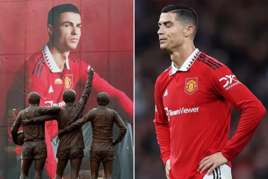 Tương lai của Ronaldo tại Man Utd đang rất được người hâm mộ quan tâm. ẢNH: DAILY STAR