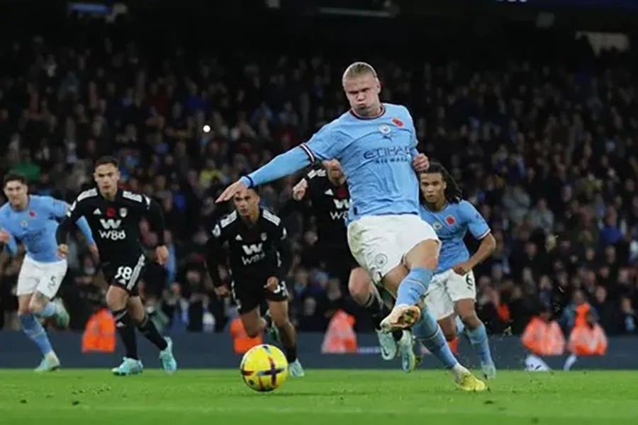 Man City vẫn có sự phục vụ của Erling Haaland trong trận đấu tối nay. Ảnh: Getty erling haaland