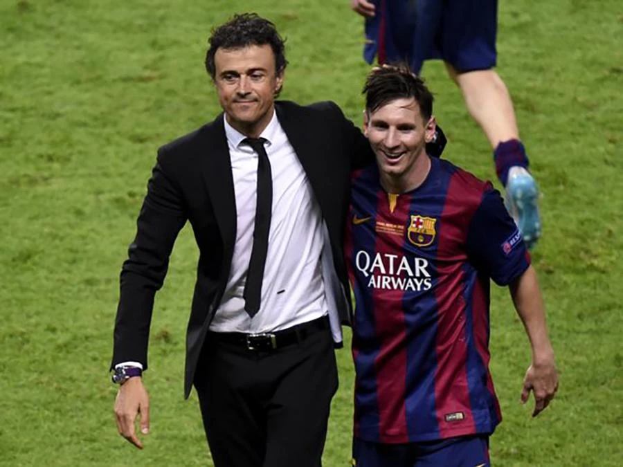Luis Enrique là thầy của Messi tại Barcelona trong 3 năm