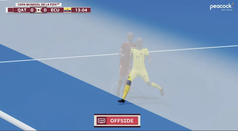 công nghệ việt vị bán tự động xác định Estrada việt vị.