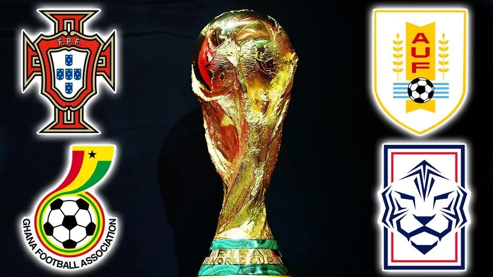 Bảng H World Cup 2022 có sự góp mặt của Bồ Đào Nha, Hàn Quốc, Uruguay và Ghana. ẢNH: MIRROR Bảng H World Cup 2022 có sự góp mặt của Bồ Đào Nha, Hàn Quốc, Uruguay và Ghana