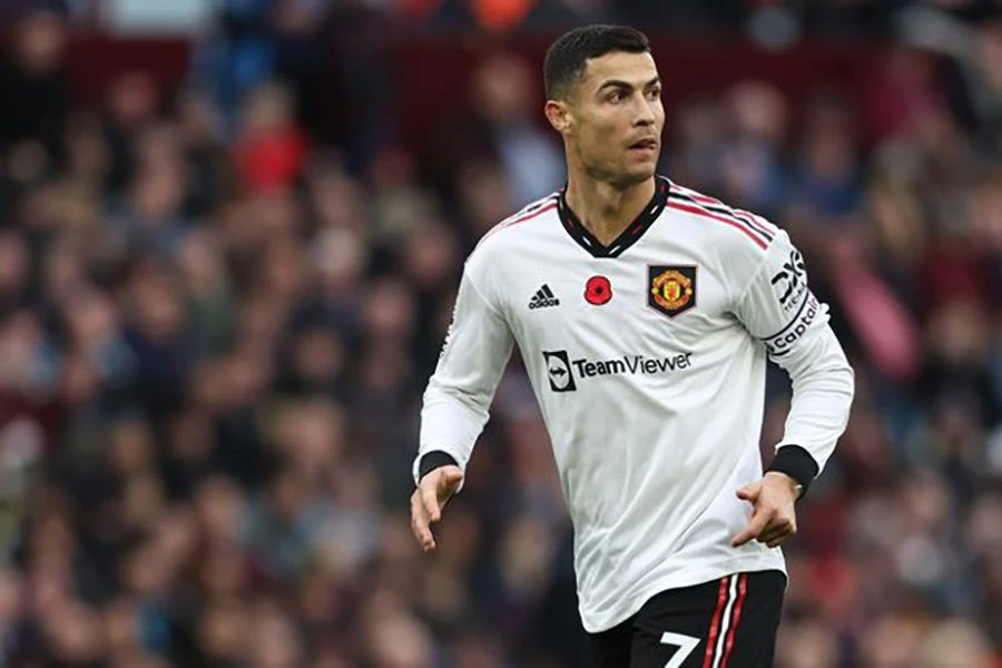 Đây là trận đấu cuối cùng của Ronaldo trong màu áo Man United. ẢNH: GETTY