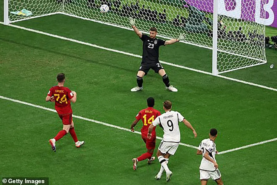 Fullkrug ghi bàn thắng giúp Đức thoát thua Tây Ban Nha. ẢNH: GETTY