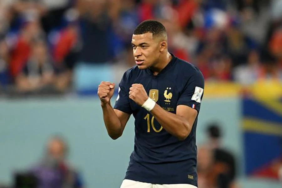 Mbappe quyết giữ im lặng với giới truyền thông kể từ khi tuyển Pháp đặt chân đến Qatar. ẢNH: GETTY