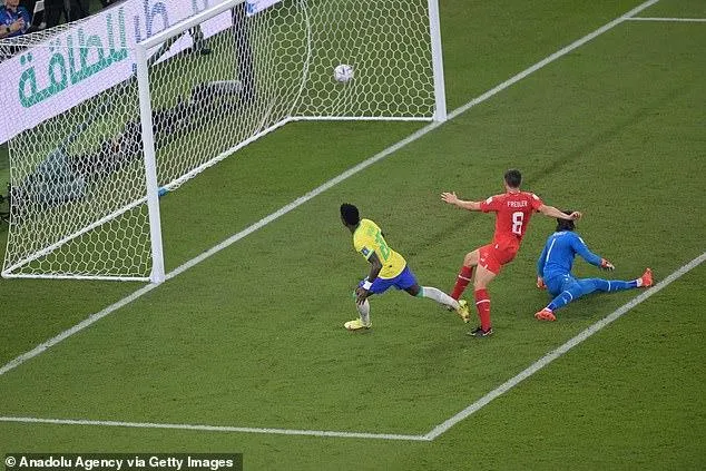 Vinicius ghi bàn thắng không được công nhận. ẢNH: GETTY