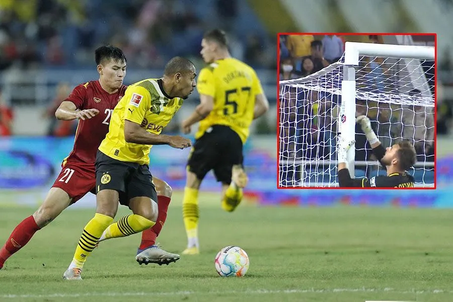 Borussia Dortmund thua ngược Việt Nam 1-2. ẢNH: ANH PHƯƠNG Borussia Dortmund thua ngược Việt Nam 1-2. ẢNH: ANH PHƯƠNG