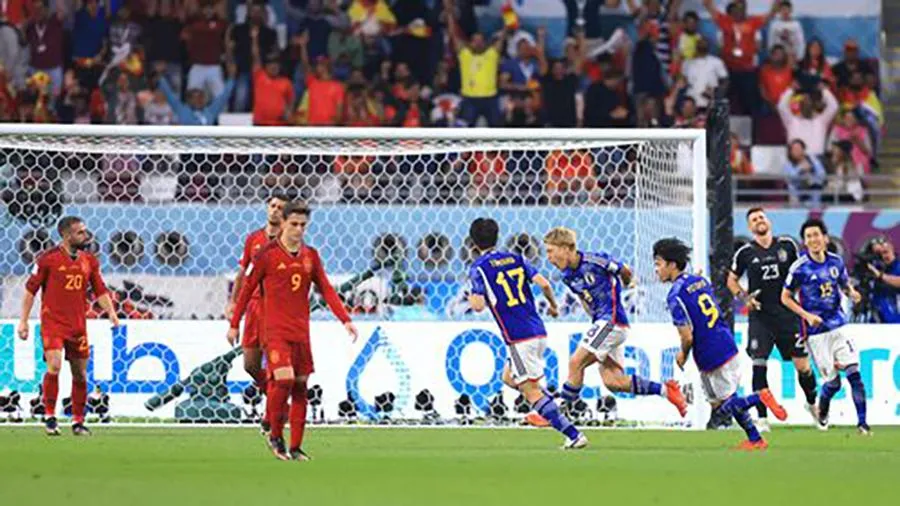 Nhật Bản xứng đáng đứng đầu bảng E World Cup 2022 vì thắng cả hai ông lớn Đức và Tây Ban Nha. ẢNH: GETTY