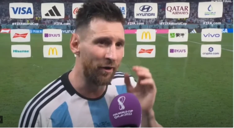 Messi chia sẻ sau trận đấu. Ảnh: Chụp màn hình