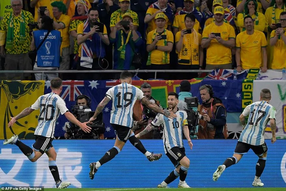 Argentina vào tứ kết World Cup 2022. ẢNH: GETTY