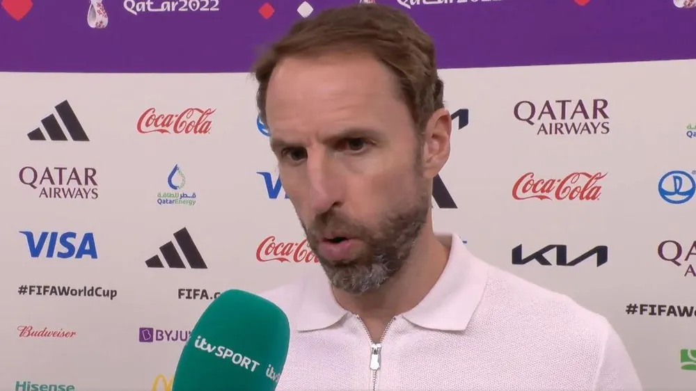 Southgate chia sẻ lí do Sterling bỏ World Cup về nước. ẢNH: ITV Southgate chia sẻ lí do Sterling bỏ World Cup về nước. ẢNH: ITV