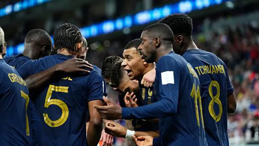 Tuyển Pháp xứng danh nhà vô địch khi thi đấu thăng hoa ở World Cup 2022. ẢNH: GETTY Tuyển Pháp xứng danh nhà vô địch khi thi đấu thăng hoa ở World Cup 2022. ẢNH: GETTY