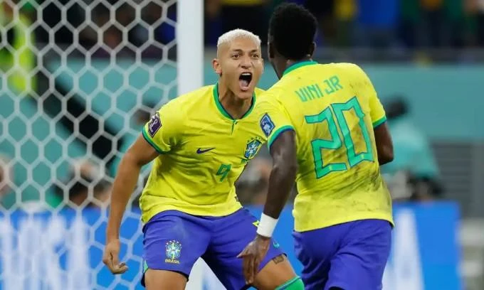 Hàng công của Brazil quá mạnh so với Hàn Quốc. Ảnh: Getty
