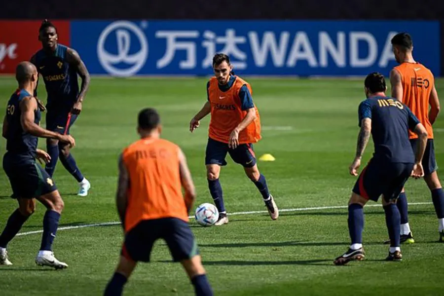 Ronaldo từ chối tập cùng đội hình dự bị Bồ Đào Nha. ẢNH: GETTY