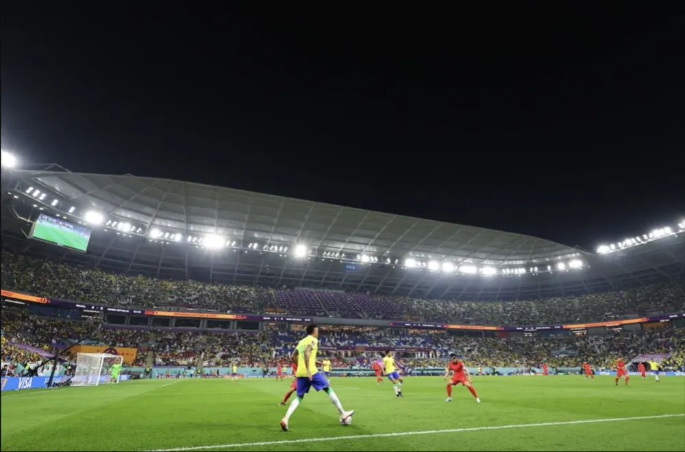 Trận đấu giữa Brazil và Hàn Quốc ở vòng 1/8 World Cup là trận đấu cuối cùng được tổ chức trên sân 974 tại Qatar. ẢNH: GETTY Trận đấu giữa Brazil và Hàn Quốc ở vòng 1/8 World Cup là trận đấu cuối cùng được tổ chức trên sân 974 tại Qatar. ẢNH: GETTY
