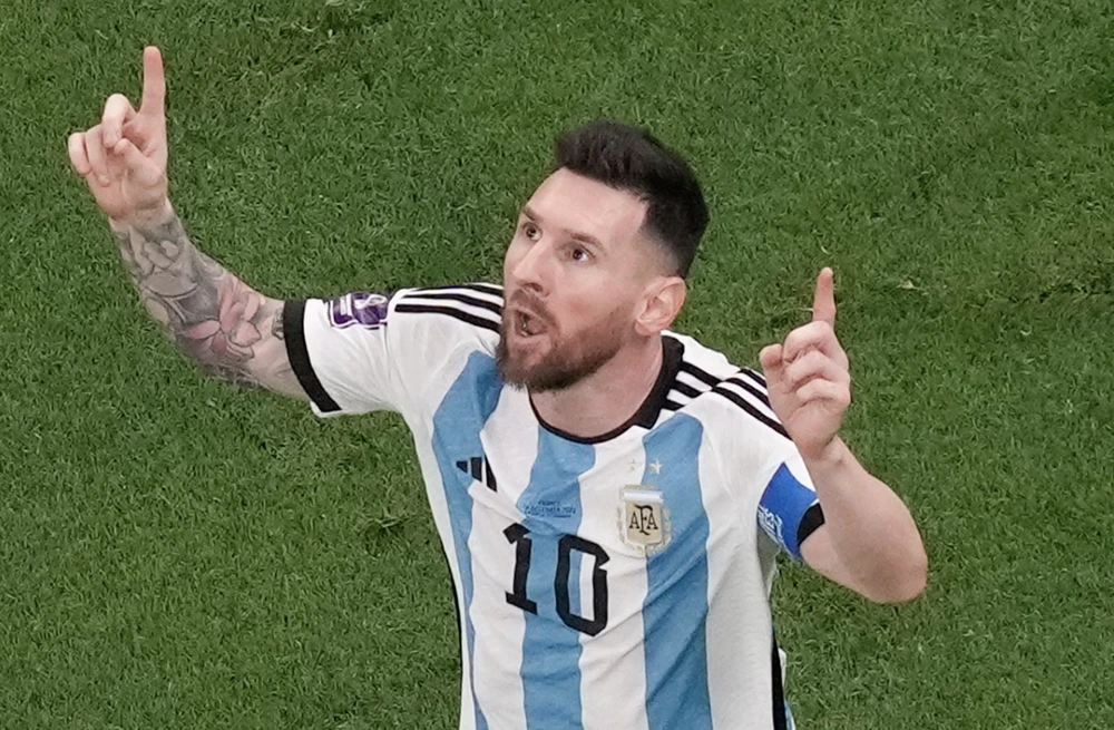 Lionel Messi đang tiến rất gần đến danh hiệu World Cup. ẢNH: SUN SPORTS