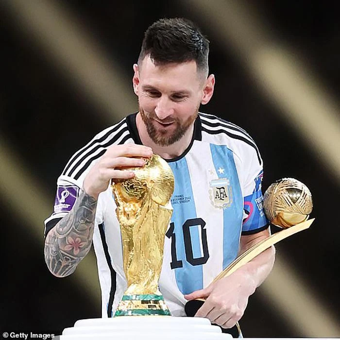Messi đã đạt được ước mơ vô địch World Cup. ẢNH: GETTY