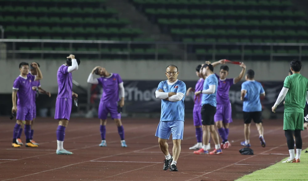 Ông Park không muốn mọi người dùng từ 'giải đấu cuối cùng'. ẢNH: ANH THỎA