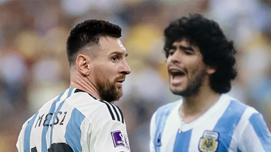 Messi sẽ là cầu thủ Argentina thứ hai sau Maradona được in dấu chân lên Đại sảnh danh vọng Maracana của người Brazil. ẢNH: MIRROR